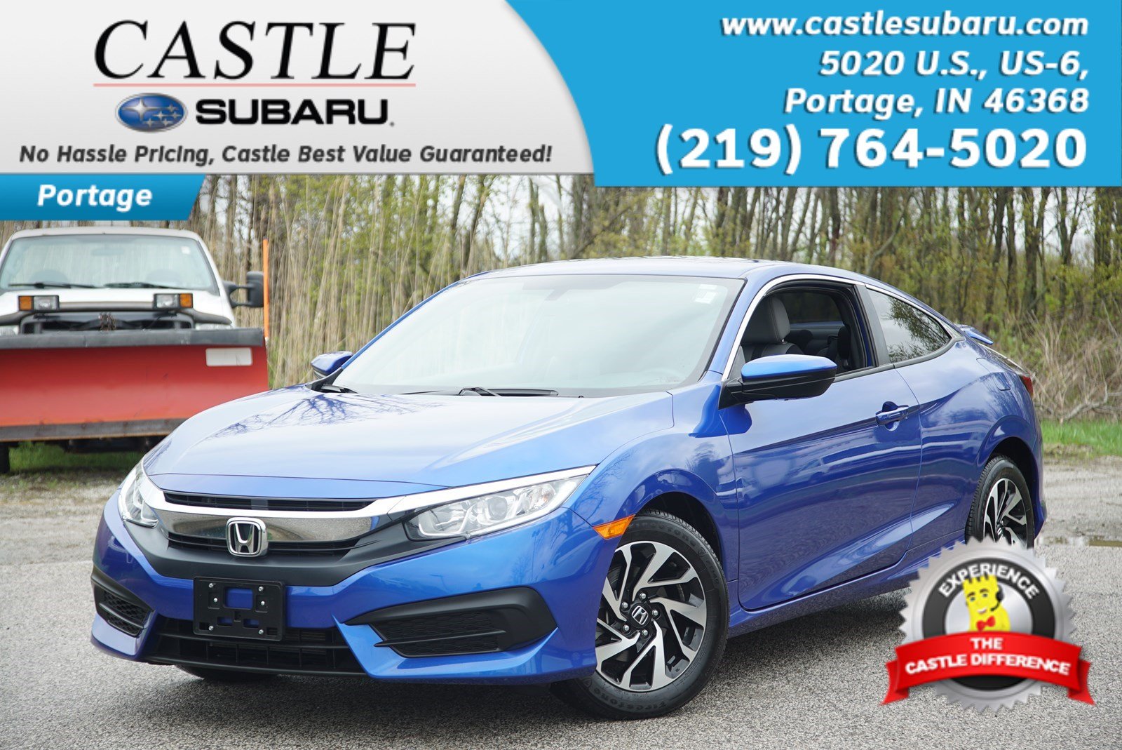 Pre Owned 2017 Honda Civic Coupe Lx P 2dr Car In Portage 9662a